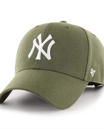 Kaki šiltovka NY Yankees s bielym logom